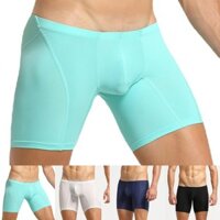 Boxer Brief Thoáng Khí Eo Thấp Màu Trơn Nam Quần Lót Gợi Cảm Boxer Brief