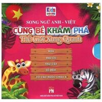 Boxset Cùng Bé Khám Phá Thế Giới Xung Quanh - Hoa - Rau Củ - Trái Cây - Số Đếm - Cờ Các Nước Châu Á (Song Ngữ Anh-Việt) (Bộ 5 Cuốn)