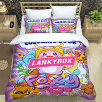 Boxy Lankybox Foxy Cute Bedding Sets Exquisite Supplies Duvet Cover Bed Comforter Bedding Set Bi