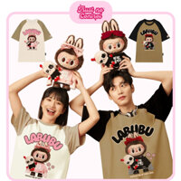 Boxy Tee Raglan Unisex Couple Áo Thun Cặp Đôi Nam Nữ Local Brand TNC LABUBU & TYCOCO Phông Cotton Mặc Set Form Rộng
