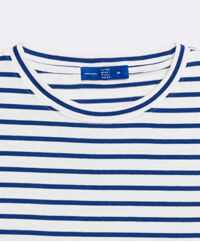 Boxy Tee - Signature Blue Stripe