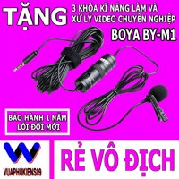 Boya BY M1 Mic Thu Âm Cài Áo Cho Điện Thoại, máy ảnh DSLR, Action Camera cao cấp