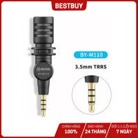 BOYA BY-M110 - Mic Thu Âm Mini Cổng 3.5mm Dành Cho Điện Thoại & Laptop - Hàng Chính Hãng