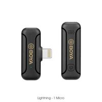 BOYA BY-WM3T2-D1 – Mic Thu Âm Không Dây 2.4GHz, Chuẩn Lightning, 1 Micro