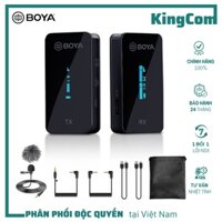 BOYA BY-XM6-S1&S2 - Micro Thu Âm Không Dây 2.4GHz Nhỏ Gọn Cho Máy Ảnh DSLR & Điện Thoại Android Cổng Thu 3.5mm