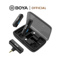 BOYALINK micro không dây Có hộp sạc 3 in1 micro không dây cài áo mic thu âm livestream micro máy ảnh