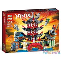 BOZHI 105 LEDUO 76013 YILE 333 non Lego ĐỀN TẬP LUYỆN CỦA NINJA bộ đồ chơi xếp lắp ráp ghép mô hình The Lego Ninjago Movie TEMPLE OF AIRJITZU Ninja Lốc Xoáy 800 khối