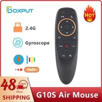 Bpr1s Plus G10S Chuột Không Khí Điều Khiển Từ Xa Bằng Giọng Nói BT5.0 2.4G Con Quay Hồi Chuyển Không Dây IR Học Cho H96 MAX V12 V58 X4 Android TV Box