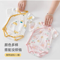 [BQA04] Bộ Body Suit Cotton Ngắn Tay Cho Bé – Thoáng Mát, An Toàn, Dễ Mặc