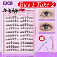 BQI Mua 1 Tặng 2 Mi Giả Không Keo + [Quà Tặng] 1* Máy Uốn Mi + [Quà Tặng] 1* Nhíp Gắp Mi, Mi Tự Nhiên Hoa Hướng Dương Dày Không Keo Dễ Tháo Dài ღ Trang Điểm Lấp Lánh Cho Cô Gái Hồng