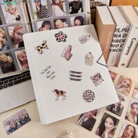 Bque Photocard Binder, PVC 4 / 9Grids Idol Photocard Album, Photocard Holder Handmade 3 Inch DIY Idol Cards Collect Book Baby
