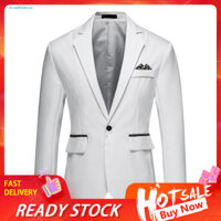 [Br] Áo Blazer Xuân Thu Nam Mùa Xuân Thu Áo Blazer Nam Slim Fit Thời Trang Áo Khoác Phù Hợp Cho Doanh Nhân Đám Cưới Đen Trắng Khâu Áo Blazer Bộ Sưu Tập Mùa Thu Miễn Phí Vận Chuyển