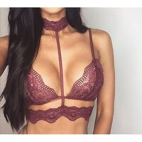 Bra đỏ phối ren Choker