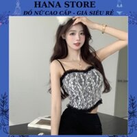 Bra nữ, áo lót nữ 2 dây đẹp ren hoa nhí tiểu thư đính ngọc co giãn mặc đi chơi, mặc đi cưới mẫu mới