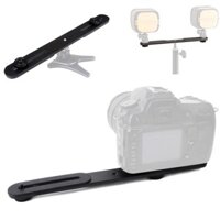 Bracket đôi đèn Led Microphone ốc 1/4 tripod dài 27cm