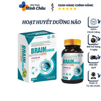 Brain Ginkgo Q10 - Hỗ trợ hoạt huyết, tăng cường tuần hoàn máu não - Hộp 60 viên