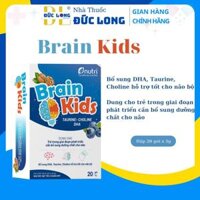 Brain kids nutri - Bổ sung DHA, Taurine, Choline hỗ trợ tốt cho não bộ  Hộp 20 gói x 3g