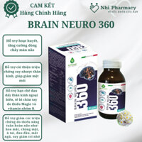 Brain Neuro 360 hộp 60 viên bổ não cải thiện trí nhớ nhập khẩu Ý