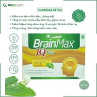 BrainMax IQ Plus - Viên uống bổ não  Green Health, hộp 60 viên