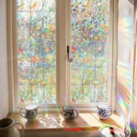 Branch Birds Suncatcher Sticker Sunlight Catcher Nhãn dán kính tĩnh điện Loại bỏ phim cửa sổ