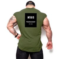 Brand Workout Fashion Tank Top Men Gym Sleeveless Shirt Bodybuilding Stringer Fitness Men's Cotton Singlets Muscle Clothes Vest