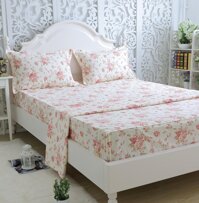 Brandream Full Size Sheets Cotton Farmhouse Floral Bedding Sets Shabby Luxury Bed Sheet Set Deep Pockets 18 Inch 4-Piece