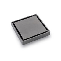Brass square invisible floor drain, 10x10cm, brass square invisible floor drain, brass cover, brass base, brass core