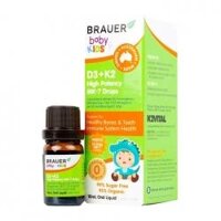 Brauer Baby Kids D3 K2 High Potency MK-7 Drops 10ml