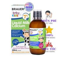 Brauer Baby & Kids Liquid Milk Calcium - Canxi sữa cho bé từ 7 tháng tuổi (200ml)