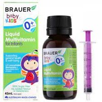 Brauer Liquid Multivitamin for Infants Bổ sung Vitamin cho trẻ từ 0+ (chai 45ml)