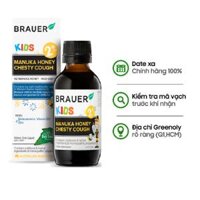Brauer Siro Mật Ong Hỗ Trợ Bé Ho Có Đàm Manuka Honey Chesty Cough 100ml