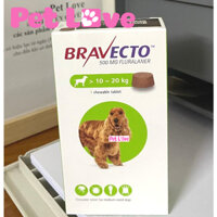 Bravecto diệt ghẻ, ve rận, bọ chét chó 10 - 20kg