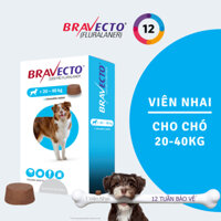 BRAVECTO SIZE 20-40KG VIÊN NHAI DIỆT VE CHO CHÓ DATE 8/2025