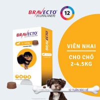 BRAVECTO VIÊN NHAI DIỆT VE CHO CHÓ SIZE 2-4.5KG