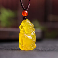 Brazil Chalcedony Nhỏ Thần Tài Mặt Dây Chuyền Mã Não Mặt Dây Chuyền Ngọc Mặt Dây Chuyền Nam Nữ