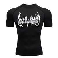 Breathedivinity Tập Gym Áo Sơ Mi Nam Cơ Nén Tay Ngắn Thể Thao Top Nhanh Khô Thể Thao Chạy Áo Thun