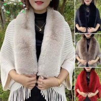 Breeze Đan Khăn Cho Nữ Cardigan Mũi Đầm Dạ Hội Sang Trọng Quấn