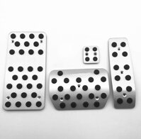 BreiQO Car Pedal Brake Footrest Pedal Plate Sticker Pedals Pad Car Pedal Accessories,for Audi Q7 2006-2015