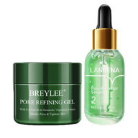 BREYLEE Set Lọ Serum LANBENA + Gel Se Khít Lỗ Chân Lông + Gel Tái Tạo Da Dưỡng Ẩm Kiềm Dầu Hiệu Quả