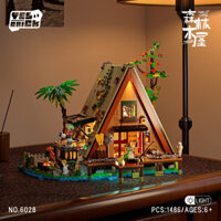 Brick 6028 Dòng sản phẩm cảnh đường phố xây dựng sáng tạo, nhà trên cây trong rừng nhẹ, mô hình đồ chơi khối xây dựng mini