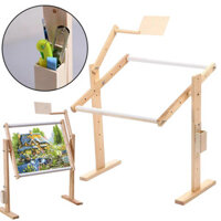 [Brighthor] 1 Bộ Khung Đế Sàn Gỗ Có Thể Điều Chỉnh Thông Thêu Chữ Thập Tấm Thảm Hoops Dụng Cụ Cao Cấp May Dụng Cụ Thủ Công