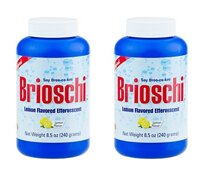 Brioschi Original Italian Import Effervescent Antacid, Lemon Flavor - 2 - 8.5 oz Bottles by Brioschi