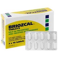 Briozcal hộp 30 viên nhập khẩu ÚC giúp bổ sung canxi, vitamin D3