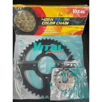 BRIXTON BX - GPX Legend 150 /200 /250 Nhông 14T 15T  - Dĩa  43T 45T 47T - Sên Vàng 428HSB Loại 10Ly Chính Hãng VITAL