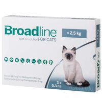 Broadline For Cats 2.5kg – Thuốc Nhỏ Gáy Trị Nội Ngoại Ký Sinh Trùng Cho Mèo Nhỏ