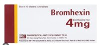 Bromhexin 4mg – Thuốc Long Đờm, Hỗ Trợ Điều Trị Các Bệnh Đường Hô Hấp (hộp 10 vỉ x 20 viên)