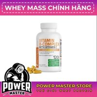 BRONSON VITAMIN B COMPLEX + VITAMIN C (120 VIÊN) - GIÚP TĂNG CƯỜNG SỨC KHỎE TỔNG HỢP