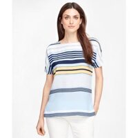 Brooks Brothers Áo Kiểu SFT BLS SLK SS TUNIC MLTISTP 100048655