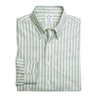 Brooks Brothers Áo Sơ Mi Dài Tay NI TW GRN TONAL ST SL MG01346