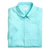 Brooks Brothers Áo Sơ Mi Ngắn Tay LN AQ GRNDCHK SSSL MG01350